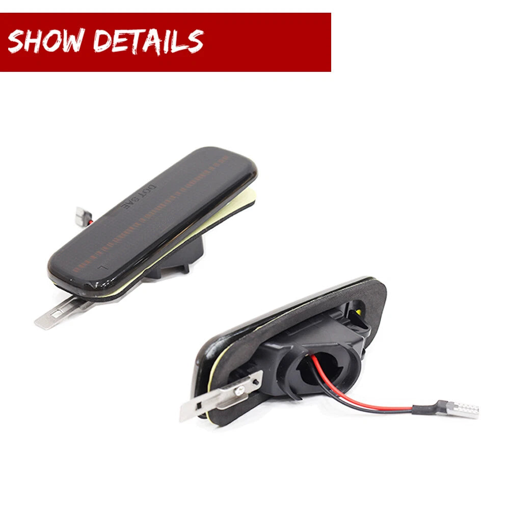Smoke White LED Front Side Marker Lights for Nissan 240SX S13 (1989–1994)