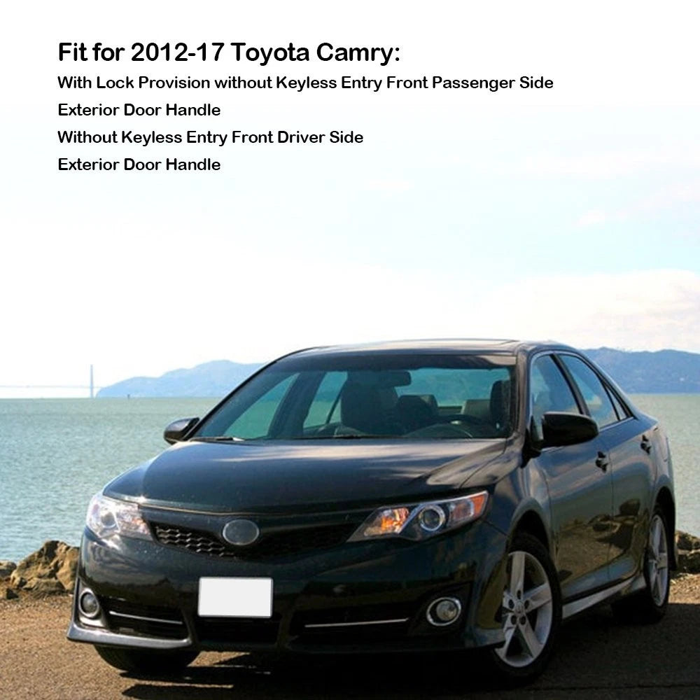 Outside Door Handle for Toyota Camry (2012–2017) Left Side Black