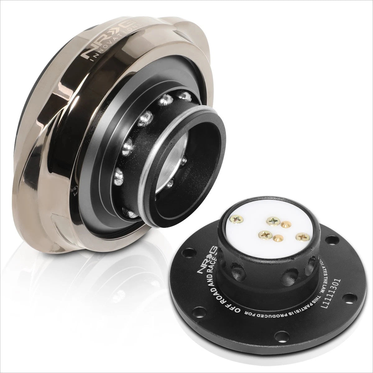 NRG SRK-220BKC Steering Wheel Quick Release Adapter for