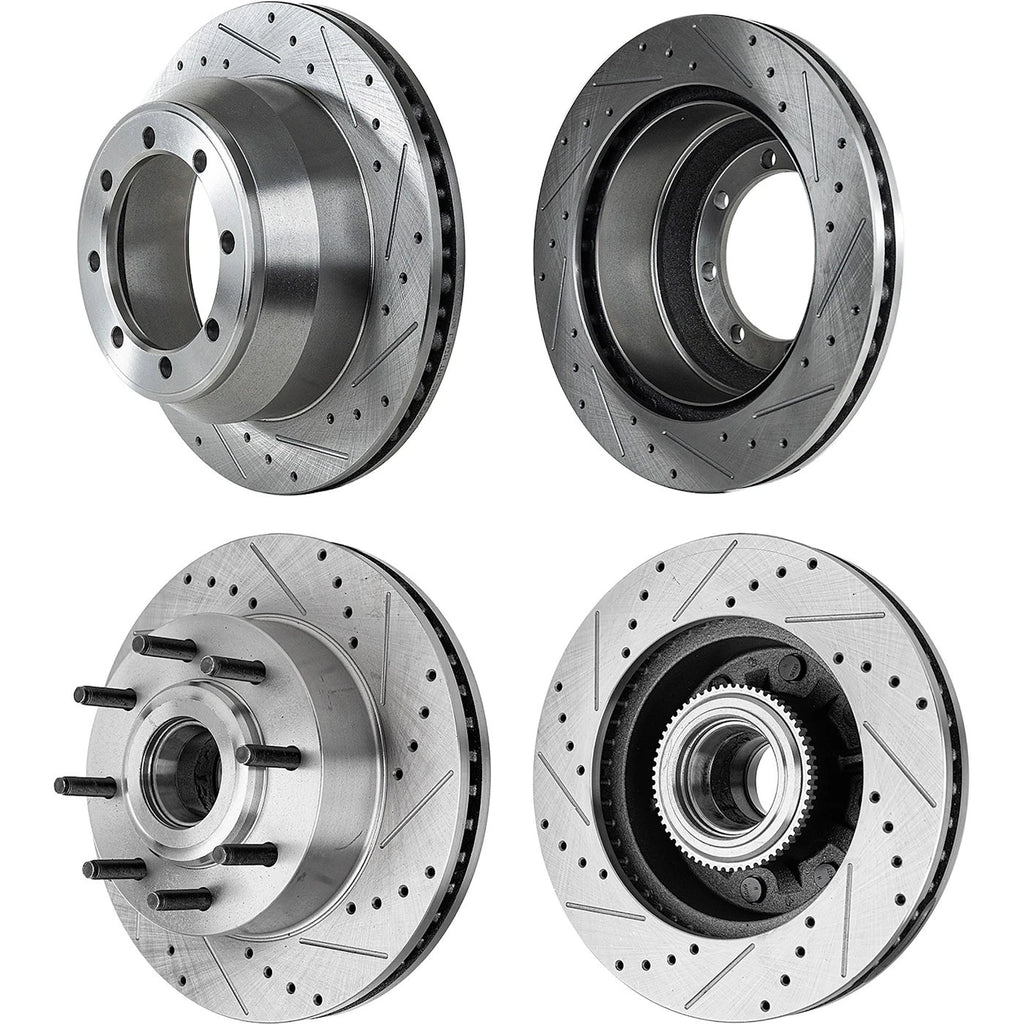 Brake Disc Set for Ford F-250 Super Duty (2012) Cross-drilled RWD