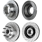 Brake Disc Set for Ford F-250 Super Duty (2012) Cross-drilled RWD