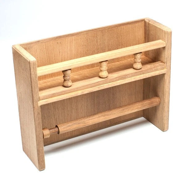 Teak Paper Towel Holder with Spice Rack for Whitecap (62446C)