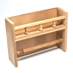 Teak Paper Towel Holder with Spice Rack for Whitecap (62446C)