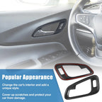 2pcs Black Inner Front Door Handle Patch Cover for Chevrolet Colorado (2015–2022)
