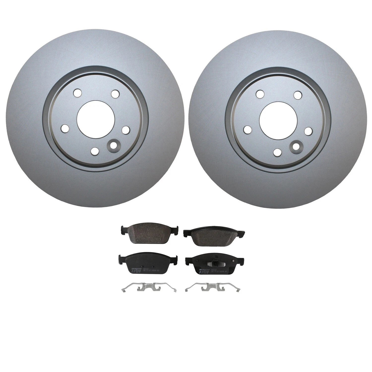 Front Brake Kit 320mm Disc Rotors TRW Pro Low-Met Pads for Ford Focus ST (2013–2018)