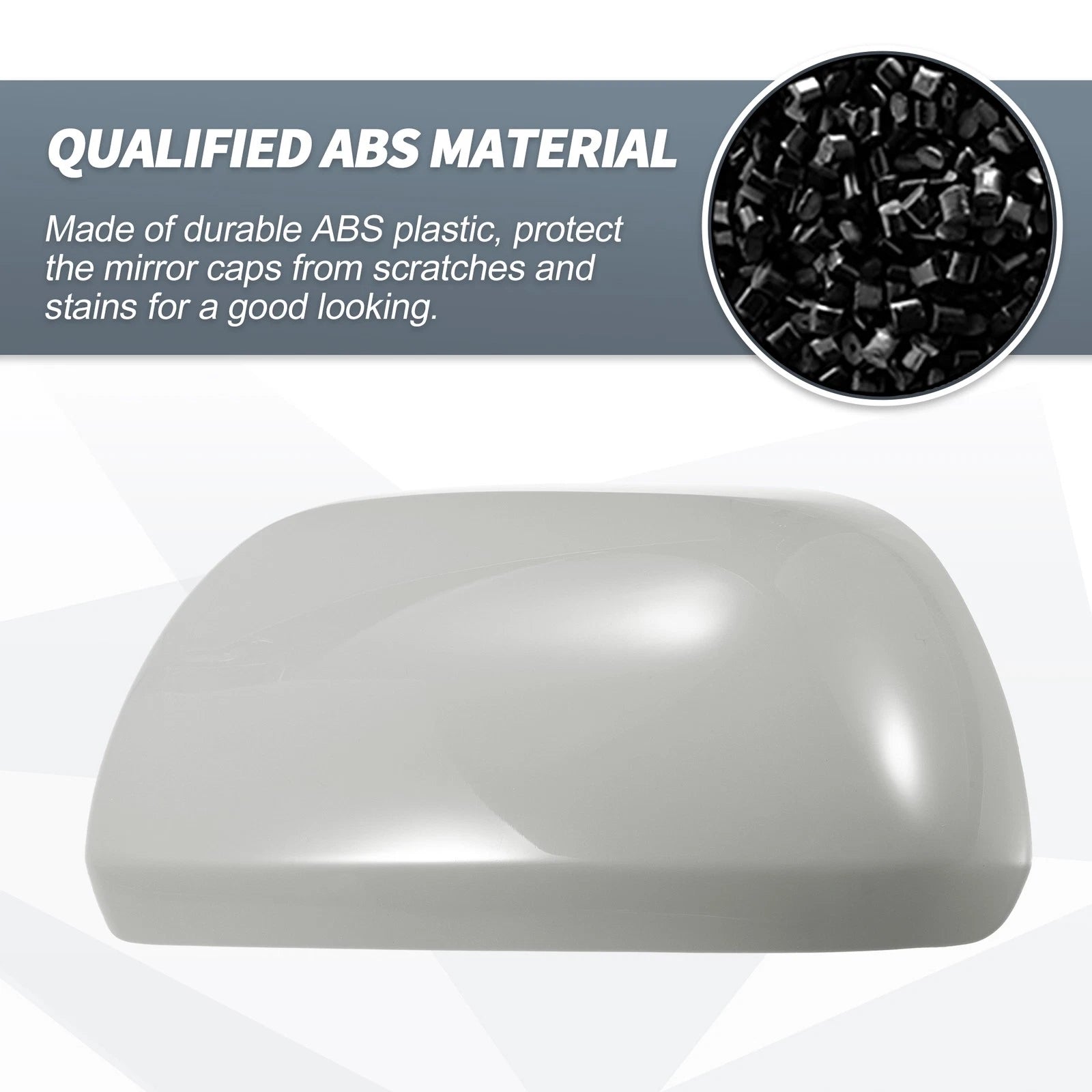 Left Side Mirror Cover Cap for Toyota Highlander (2009–2014) Gray