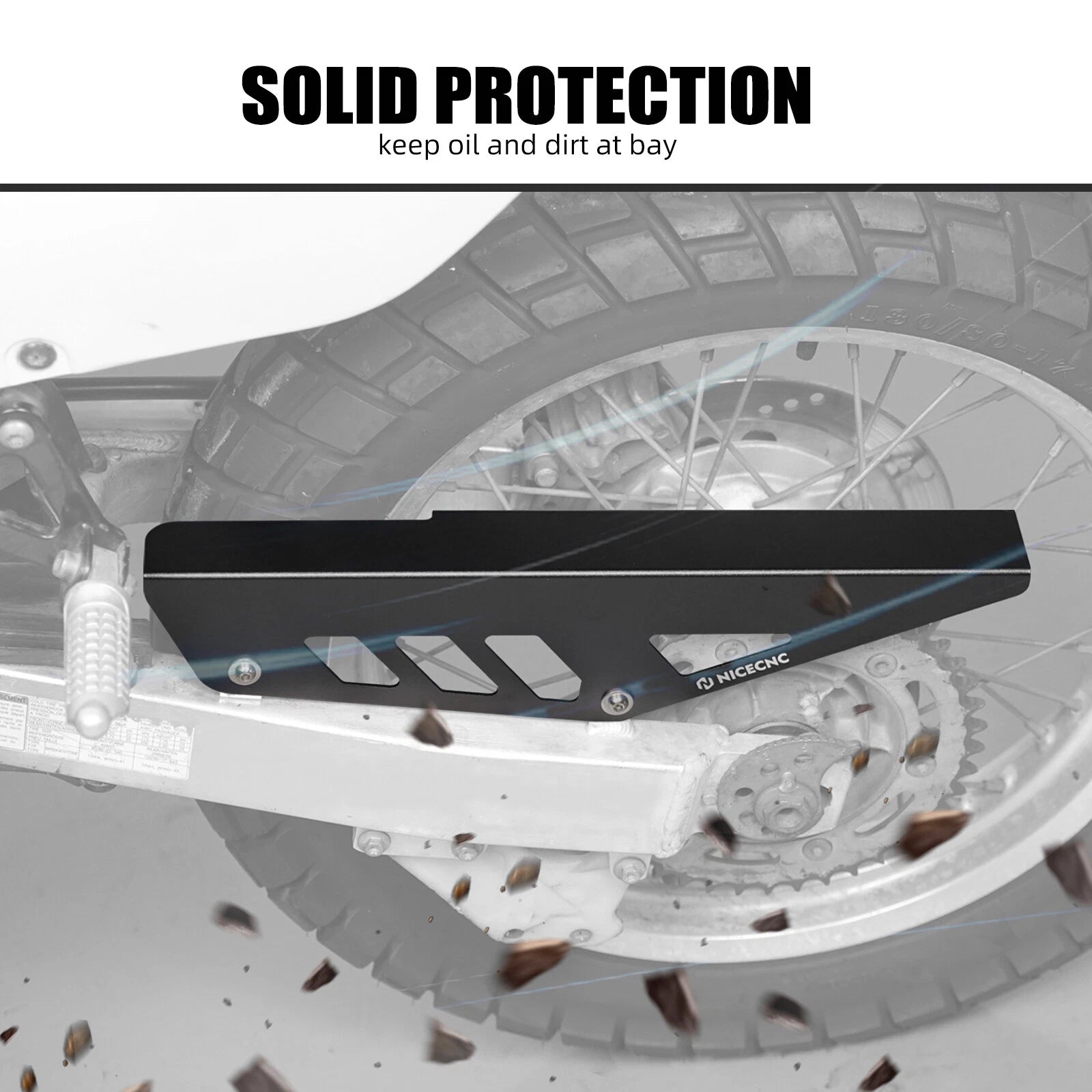 Sprocket Cover Chain Guard Protector for Suzuki DR650S DR650SE (1996–2024)
