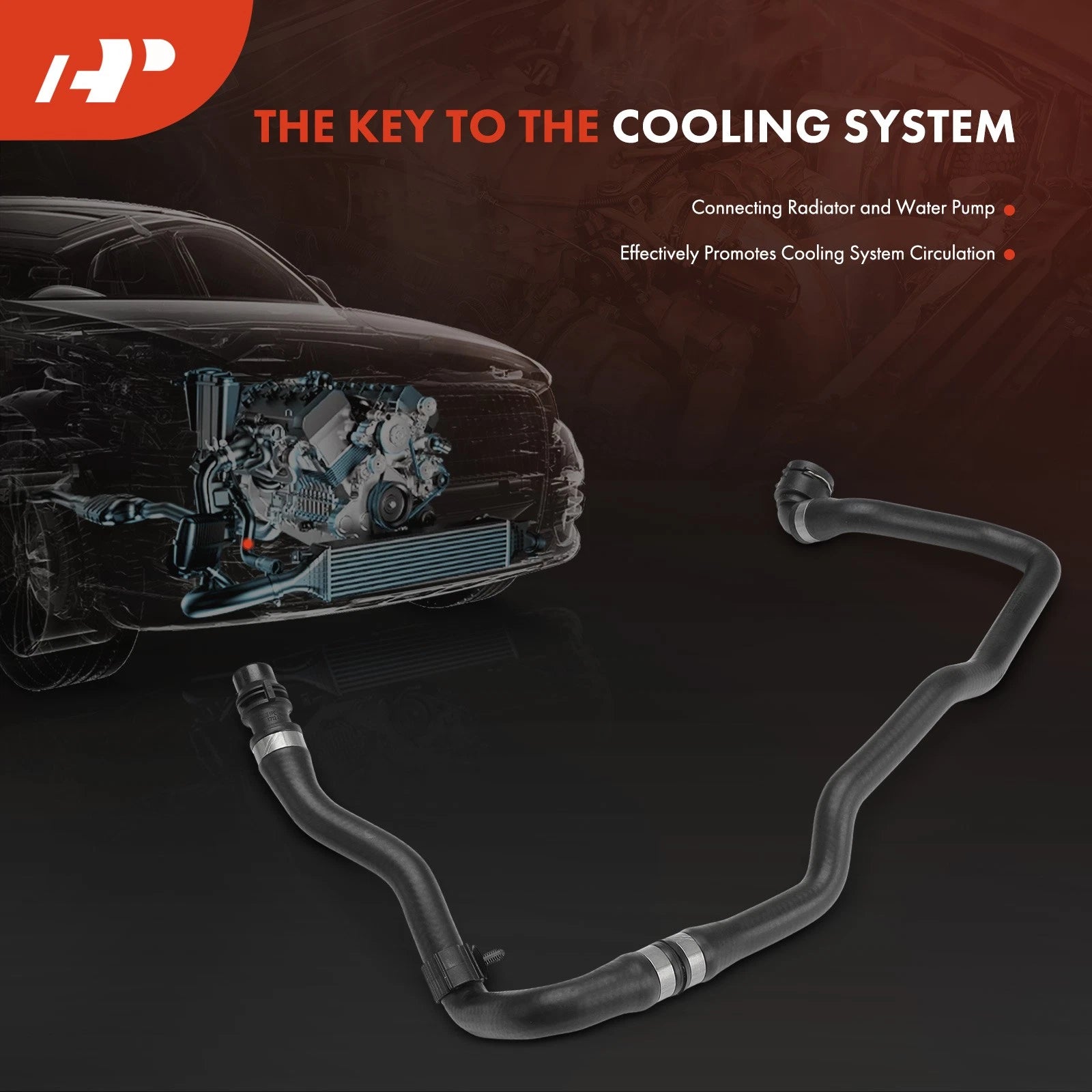 Coolant Connector Hose for BMW F22 F23 F30 3/4-Series (2012–2019)