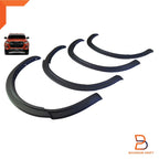 3" Smooth Matte Black Slim Fender Flares for Isuzu D-Max UTE (2020-2023)