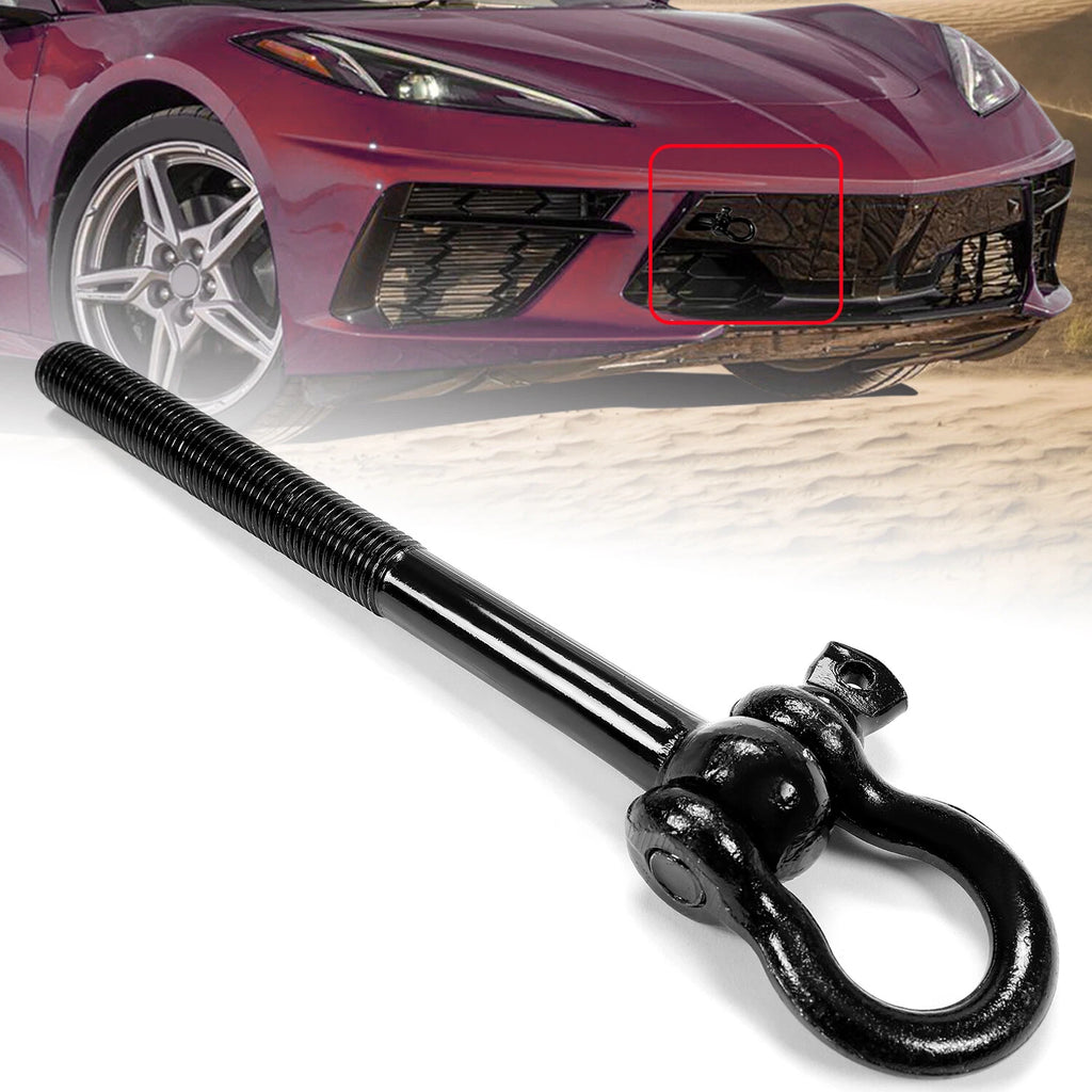 Tow Hook for Corvette C8 (2020–2025) 15234068 Black Front/Rear