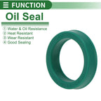 Set of 5 Oil Seal Rotary Shaft Seal 20x27x6mm High Pressure Green for Various Models