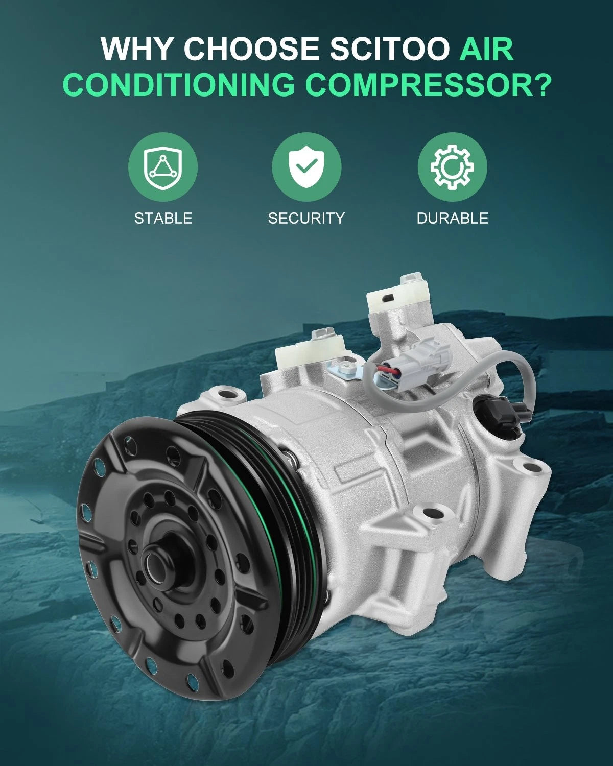 A/C Compressor for Toyota Yaris 1.5L (2007–2010) 255283