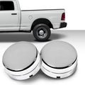 Set of 4 Rear Wheel Hub Center Caps for Dodge Ram 3500 (2003–2017) Silver