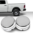 Set of 4 Rear Wheel Hub Center Caps for Dodge Ram 3500 (2003–2017) Silver