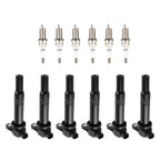 Set of 6 Ignition Coils + Spark Plugs for Hyundai Santa Fe Kia Magentis (2006–2011) UF558