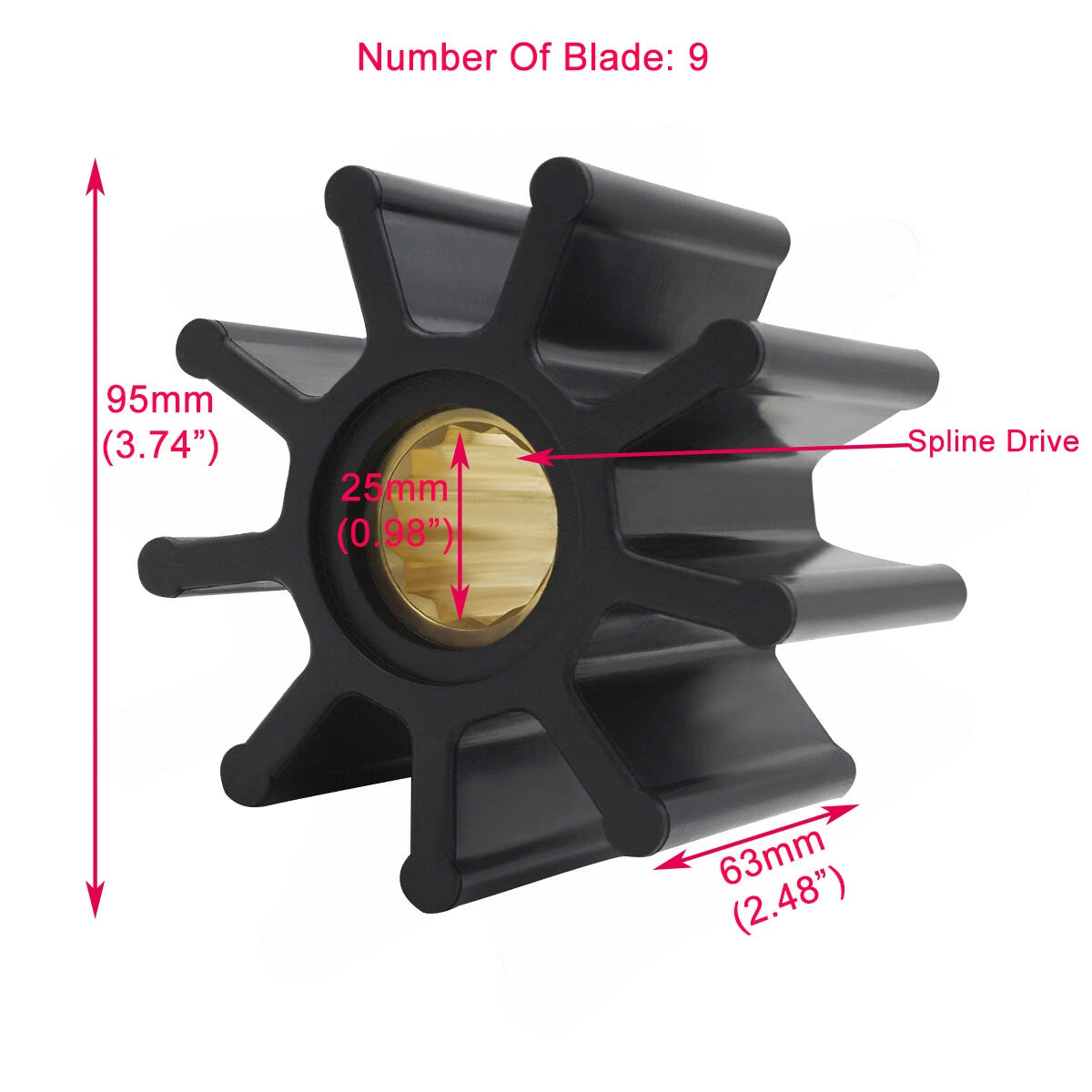Impeller Kit for Volvo Penta (Replaces 21730344, 21430184, Sierra 18-3078)