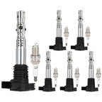 Set of 6 Ignition Coils & 6 Spark Plugs for Audi A4 Quattro VW Jetta (2001–2005)