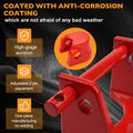 Gooseneck Trailer Hitch Lock for RV Trailers (Heavy Duty, Red)