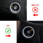 Red Engine Start Stop Button Switch Ring Cover Trim for Dodge Charger (2010-2022)
