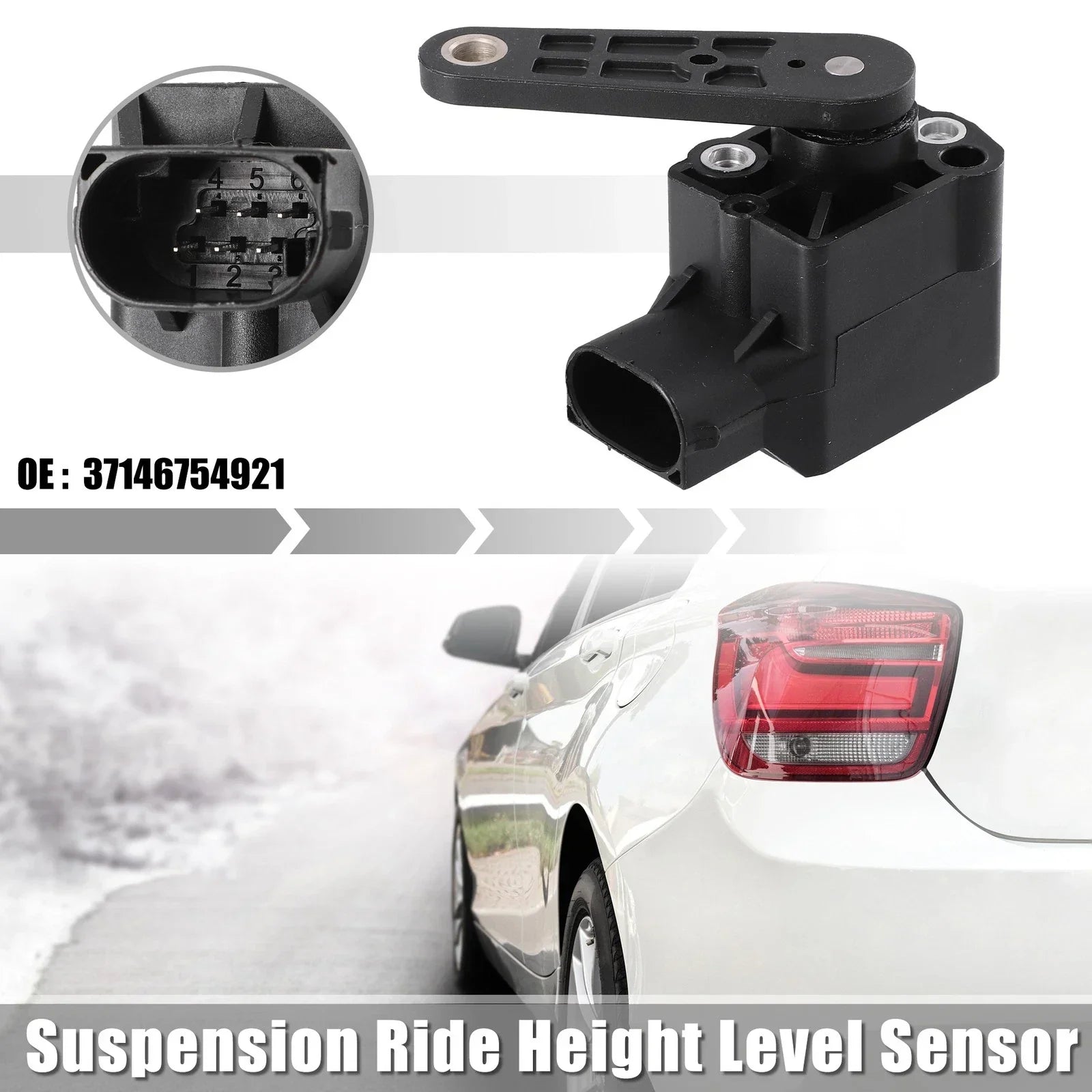 Rear Left Air Suspension Ride Height Level Sensor for BMW X5 3.0i