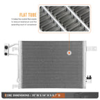 A/C Condenser for Jeep Wrangler (2007–2011) OE Style Aluminum Core
