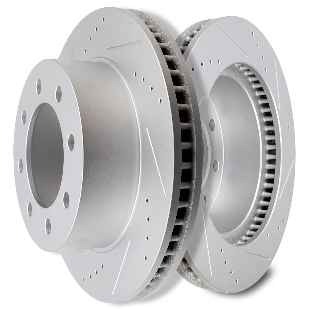 Drilled and Slotted Brake Rotors for Dodge Ram 1500 2500 3500 (2003–2008)