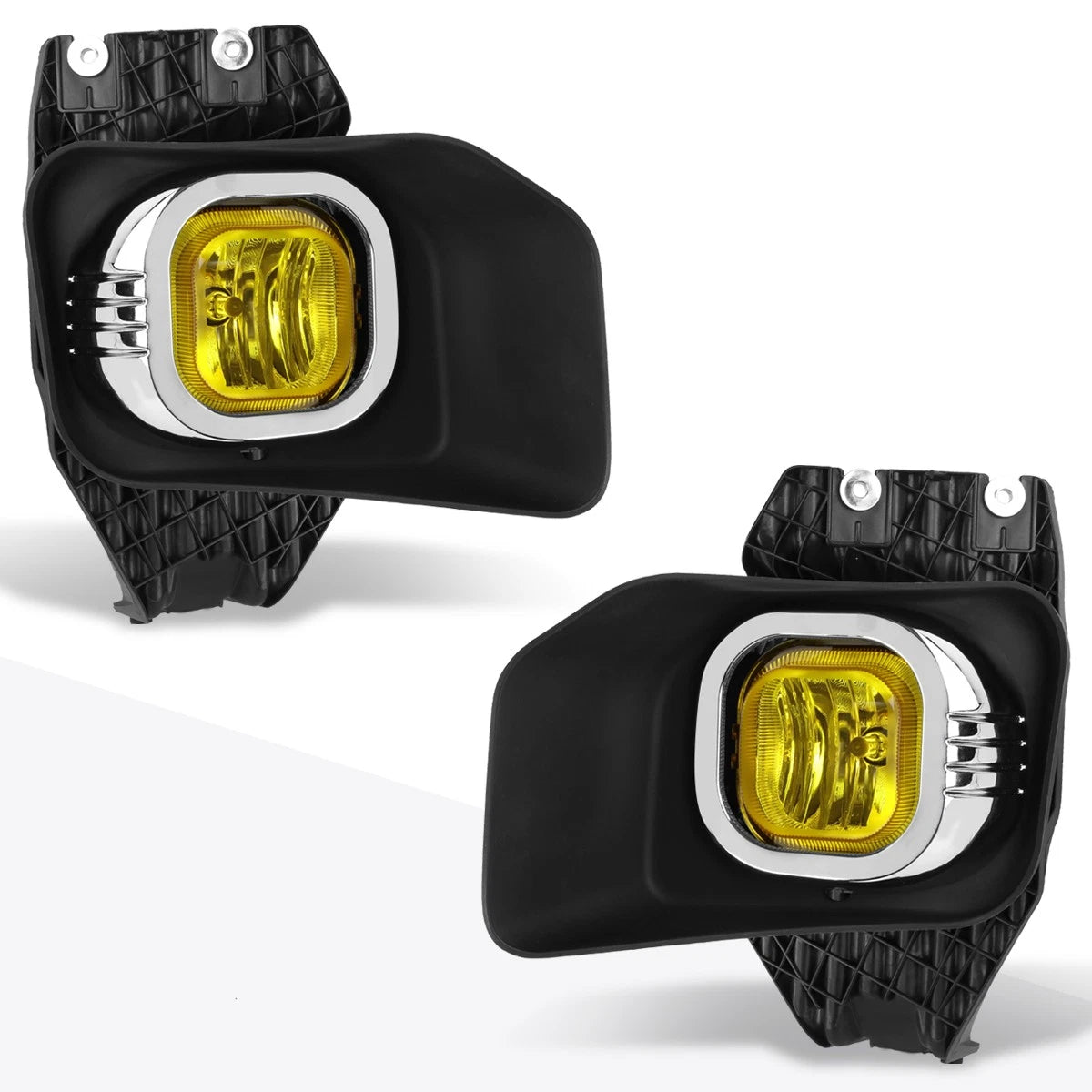 Amber Lens Front Bumper Fog Lights + Switch for Ford Super Duty (2011–2016)