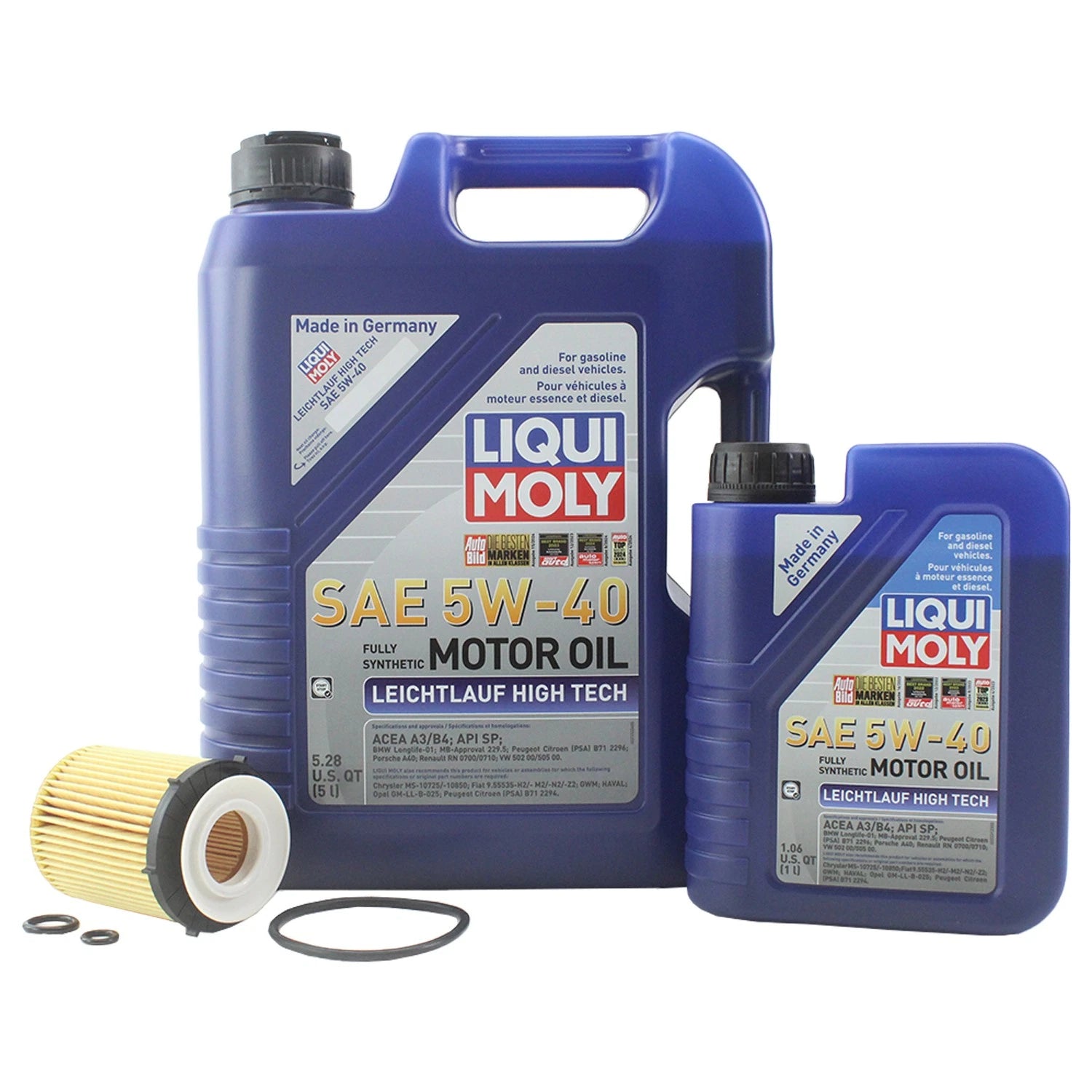 6L Liqui Moly Leichtlauf High Tech 5W40 Engine Oil Change Kit for C117 X156 (2011–2019)