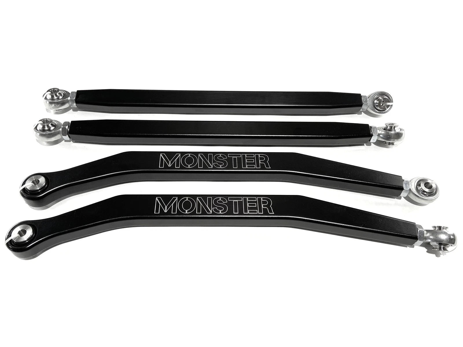 Monster High Clearance Radius Rods for Polaris RZR PRO XP (2020–2023) Black