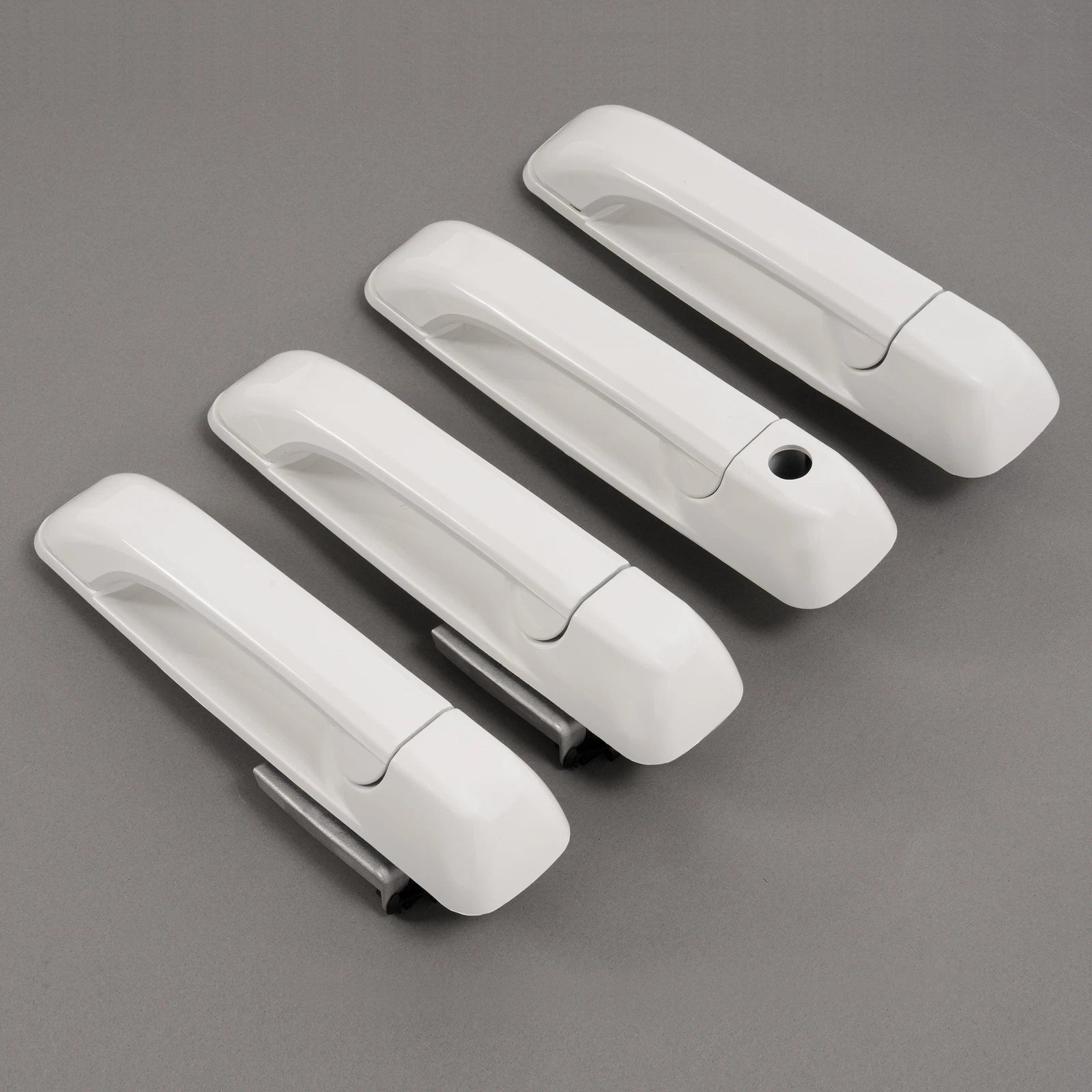 Set of 4 Outside Door Handles for Dodge Ram 1500 (2009–2024) / Ram 2500 (2011–2025) White