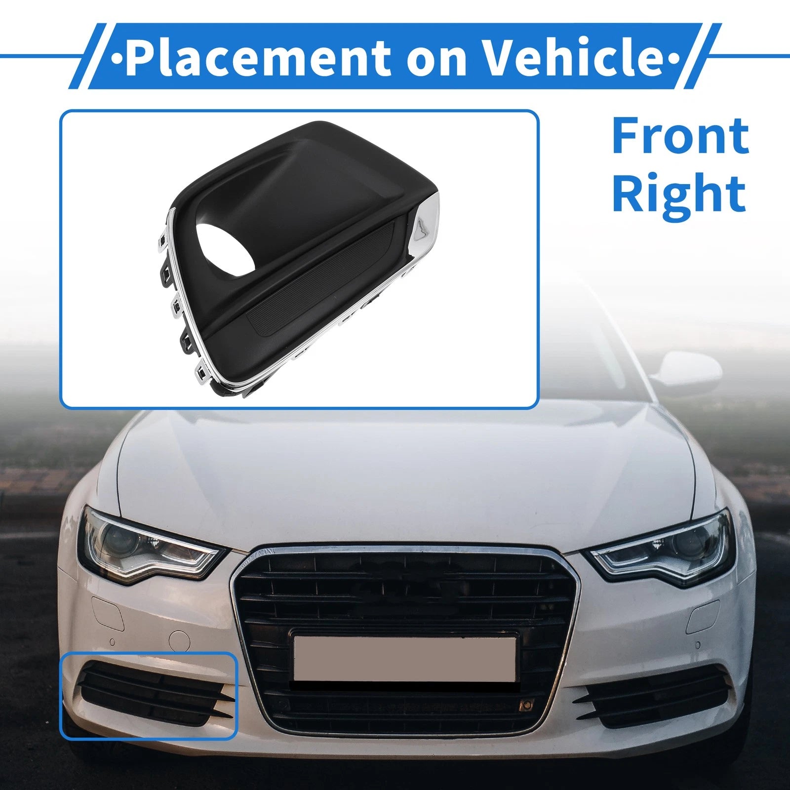 1 Pc Fog Light Grill for Chevrolet Trax (2017–2019) No. 42546381