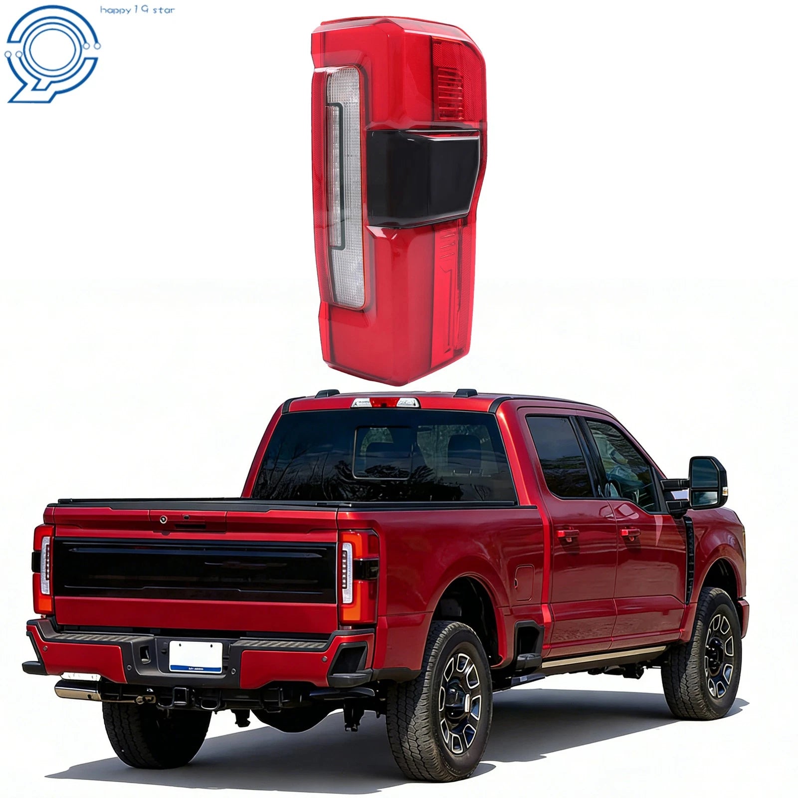 Full LED Tail Light for Ford F250 F350 Super Duty (2023–2026) W/ Blind Spot