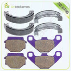 Set of 4 Brake Pads and Shoes for Kawasaki KLF300B Bayou 300 (1990–1995)