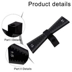 Compact dovetail measurement tool for woodworking applications