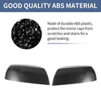 Mirror Cover Cap Set for Toyota Tundra Sequoia (2007–2021) - Silver Tone