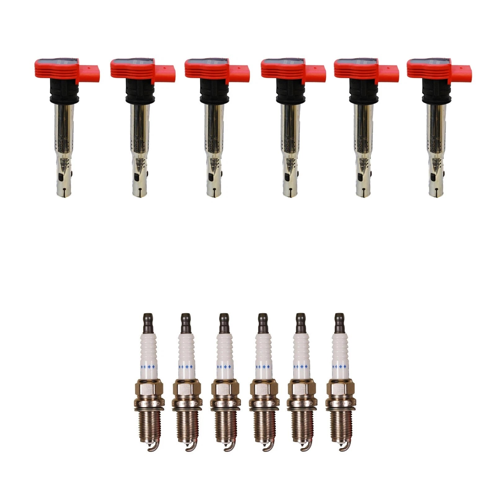 Set of 6 Denso Ignition Coils for (Double Platinum, Gap 0.044)
