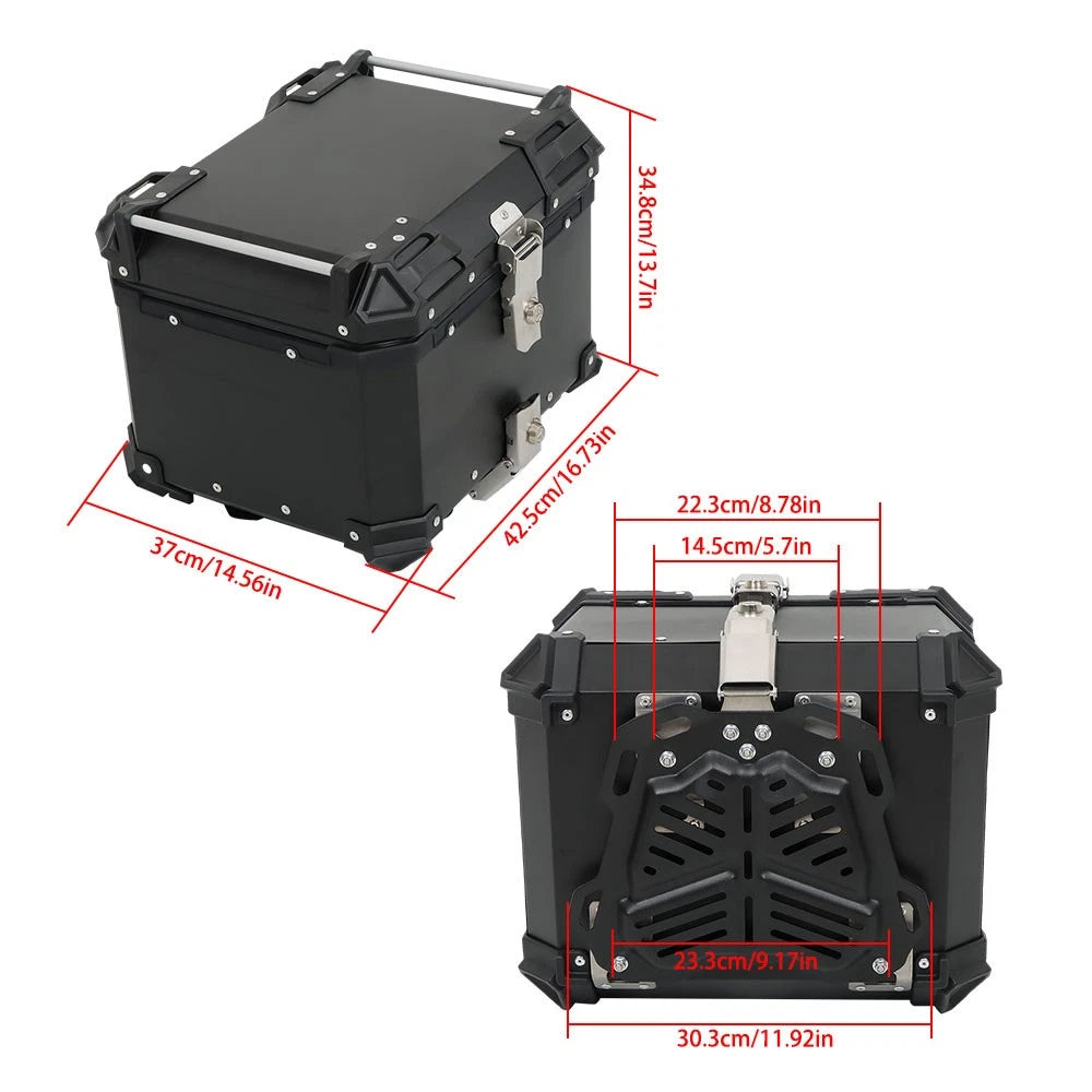 45-Litre Waterproof Motorcycle Top Box for Scooter