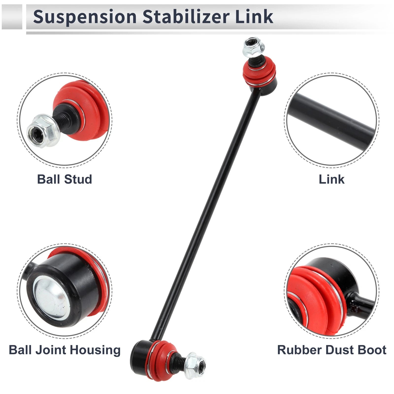 Set of 2 Front Stabilizer Bar Links for Audi A3 (2006–2019) No.K80478