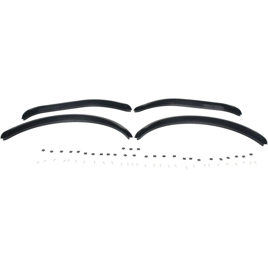 Set of 4 Fender Flares for Jeep CJ7 (1976–1986) Black