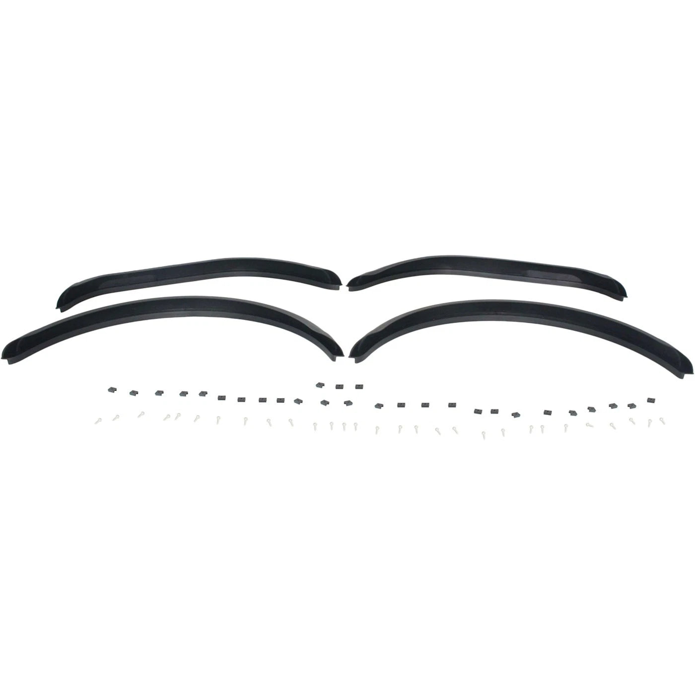 Set of 4 Fender Flares for Jeep CJ7 (1976–1986) Black