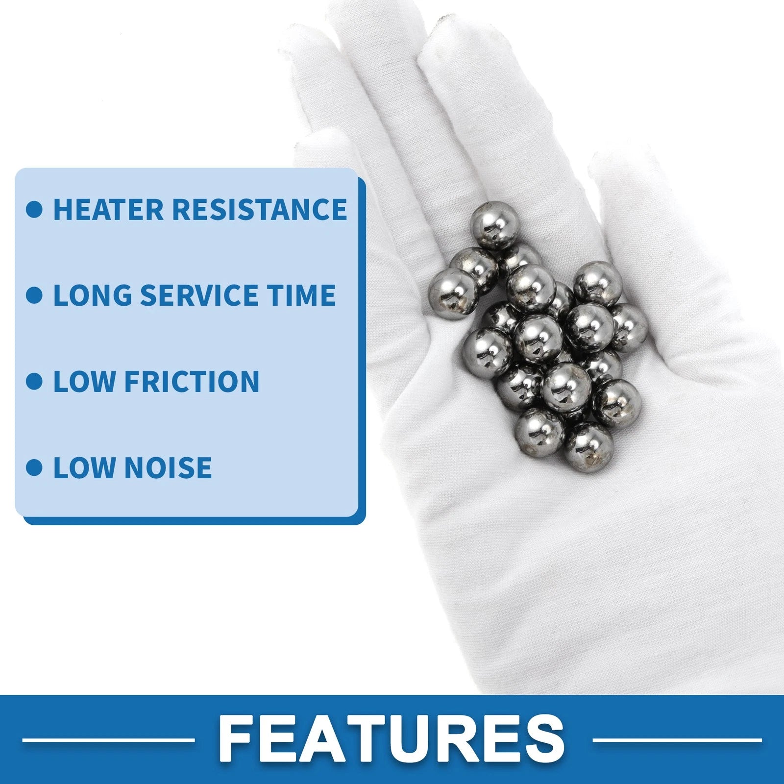Set of 20 Precision G100 Steel Ball Bearings 11.1mm