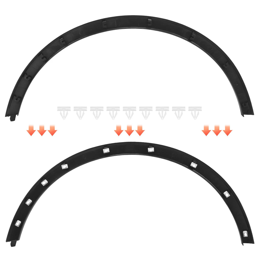 Set of 2 Wheel Arch Moldings for Buick Encore (2013–2022)