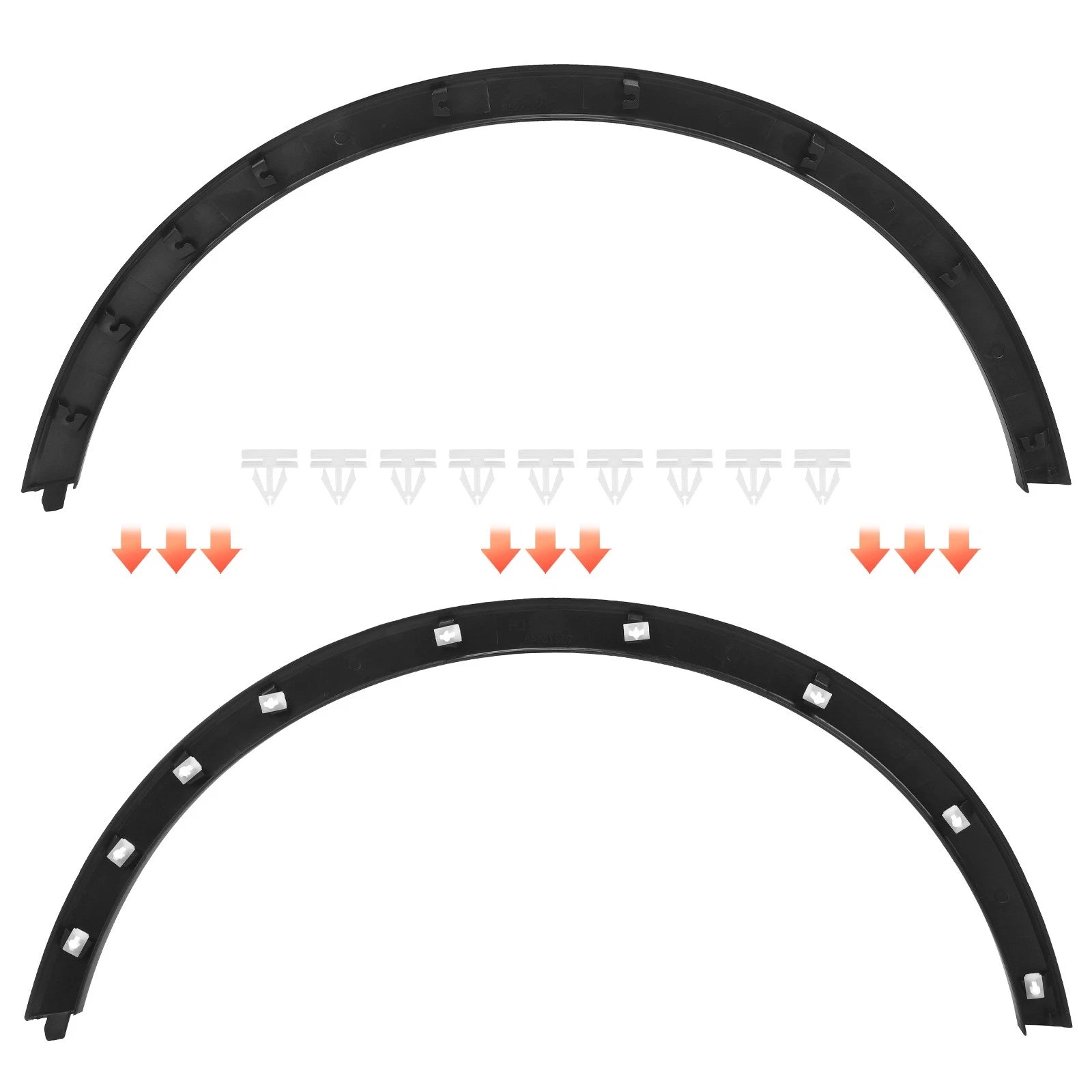 Set of 2 Wheel Arch Moldings for Buick Encore (2013–2022)