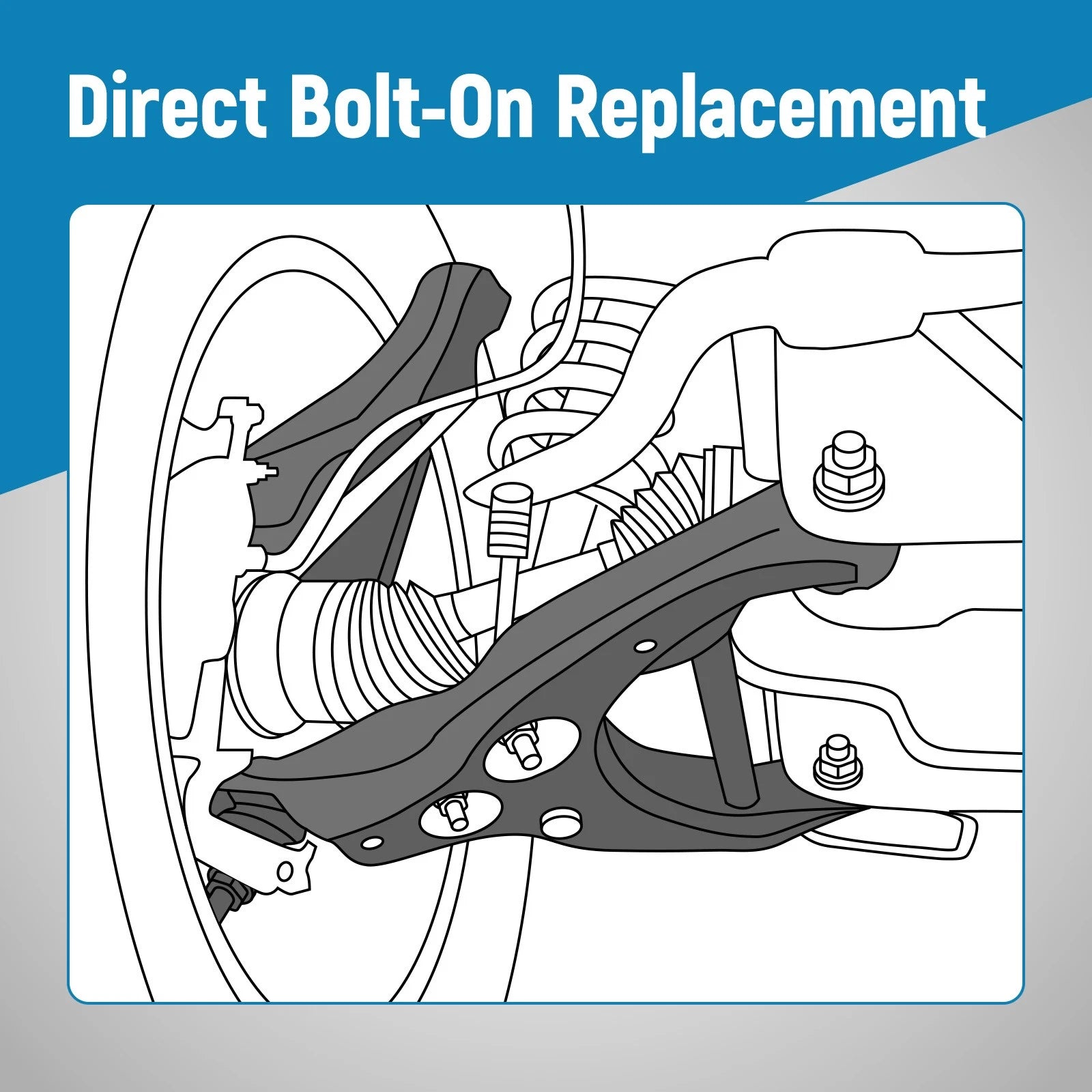 Set of 2 Front Upper Control Arms with Ball Joint for Cadillac CTS (2008–2014)