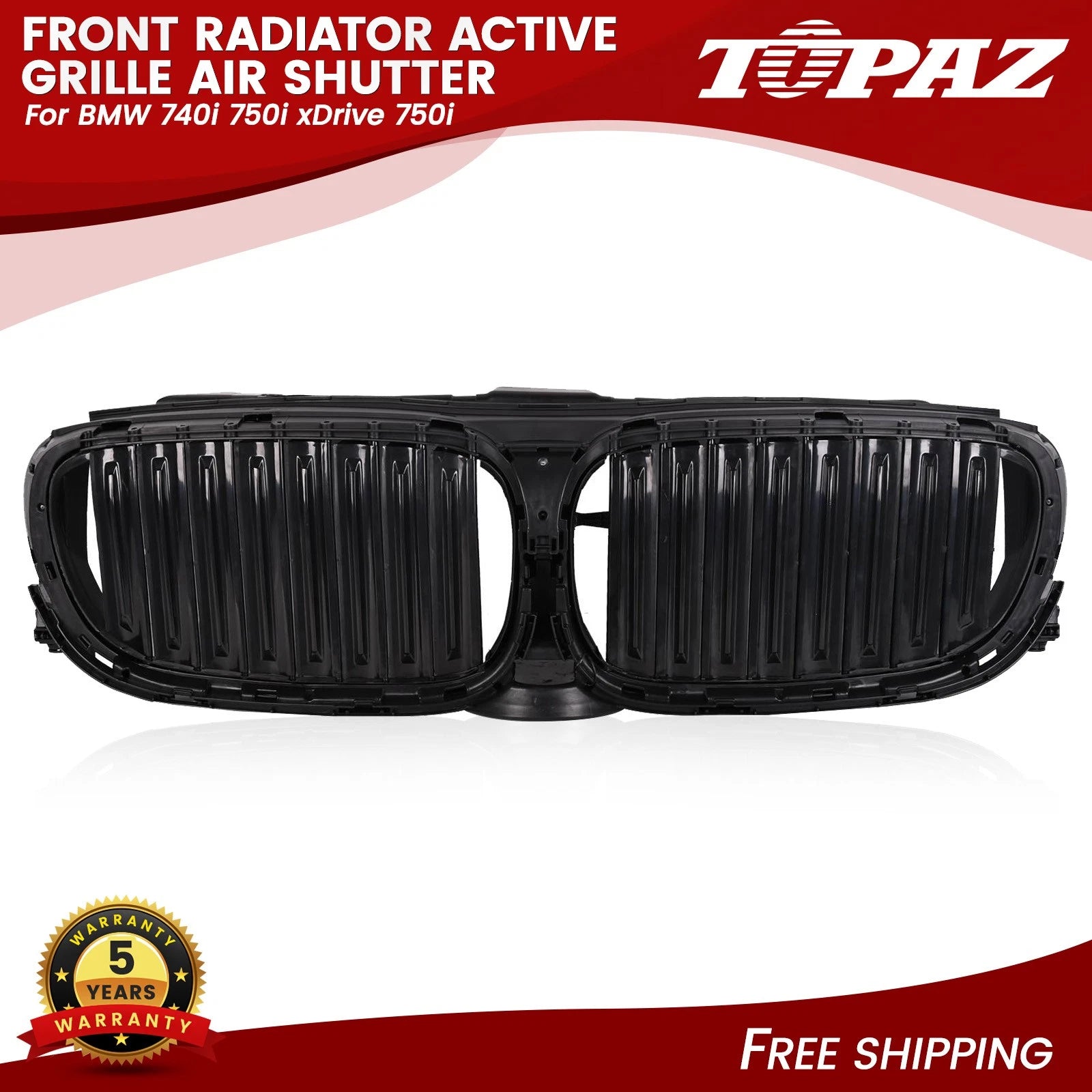 Front Bumper Grille Air Shutter Flap for BMW 740e xDrive 740i xDrive (2017–2019)