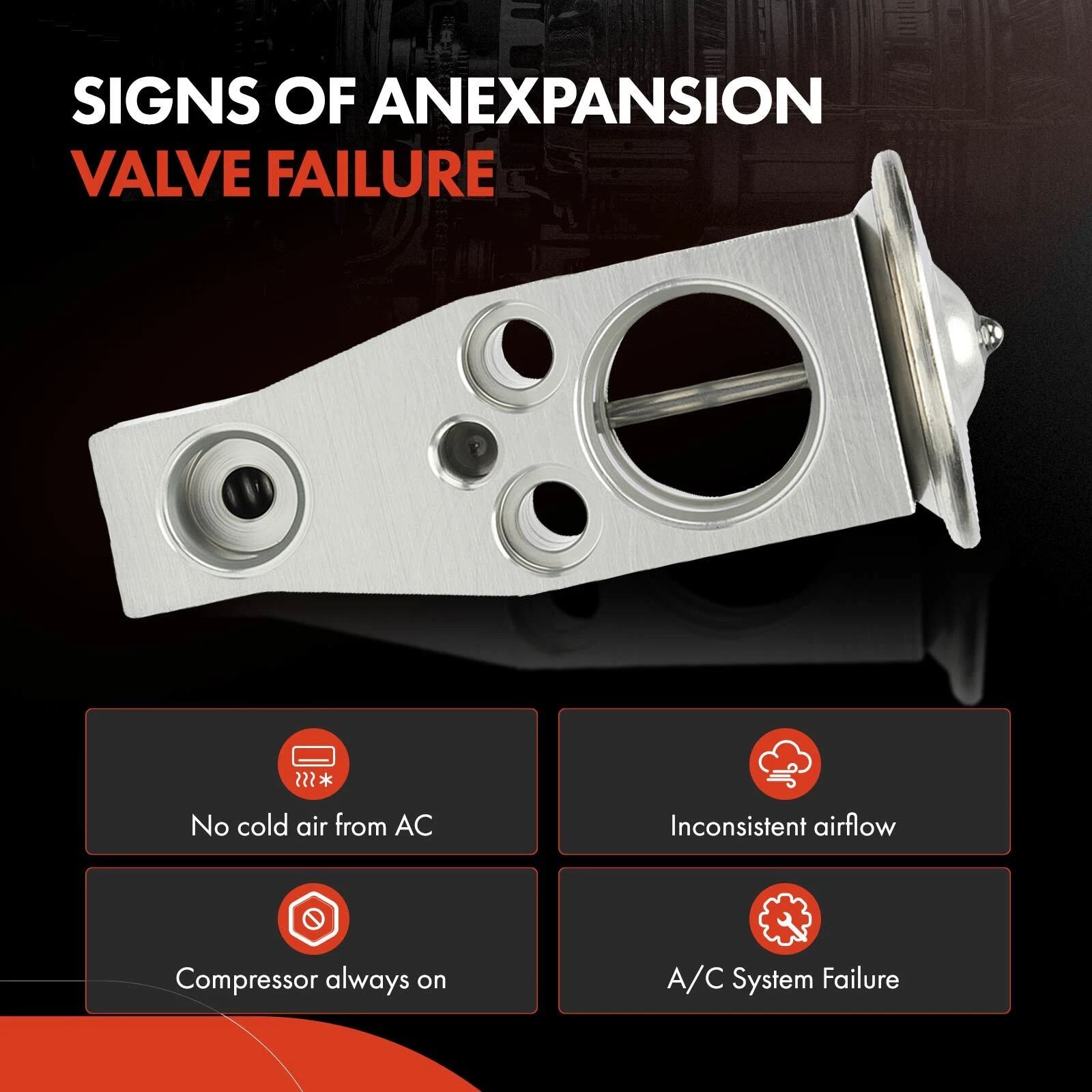 A/C Expansion Valve for Mitsubishi Mirage (2014–2015, 2017–2024)
