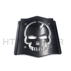Skull Backrest Sissy Bar Plate for Universal Fit (Gloss Black)