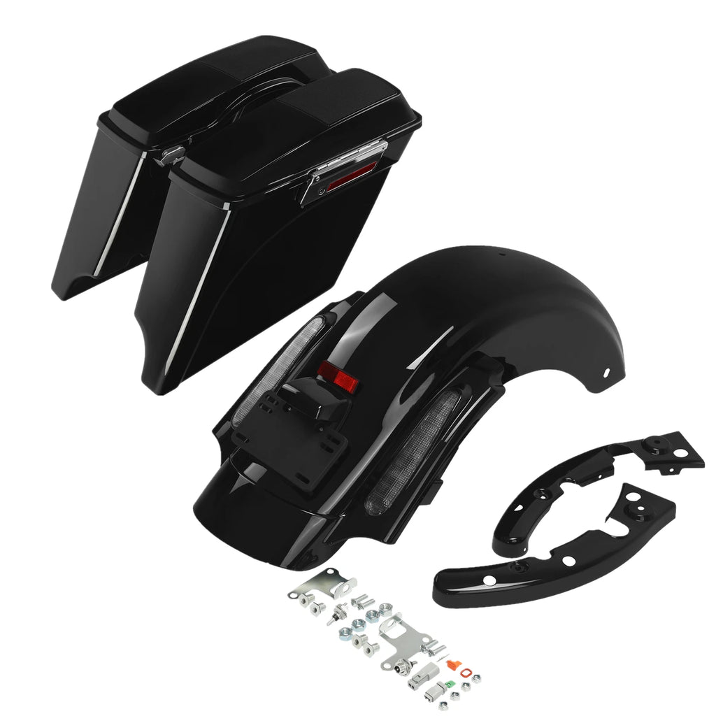 Extended Saddlebags 6X9" Speaker Lid + Rear Fender for Harley Touring (2009–2013)