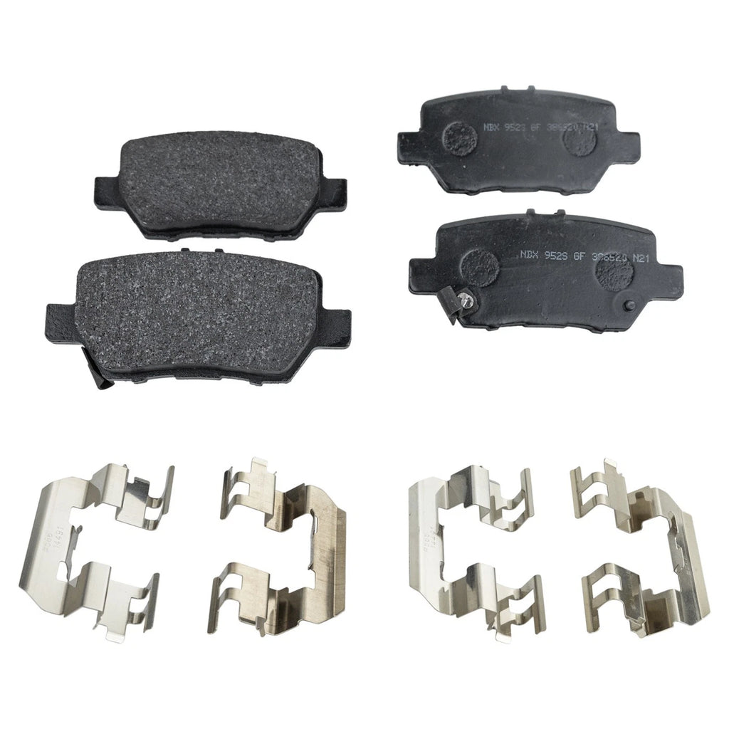 Set of 4 NAO Brake Pads for Acura RL (2005–2012)