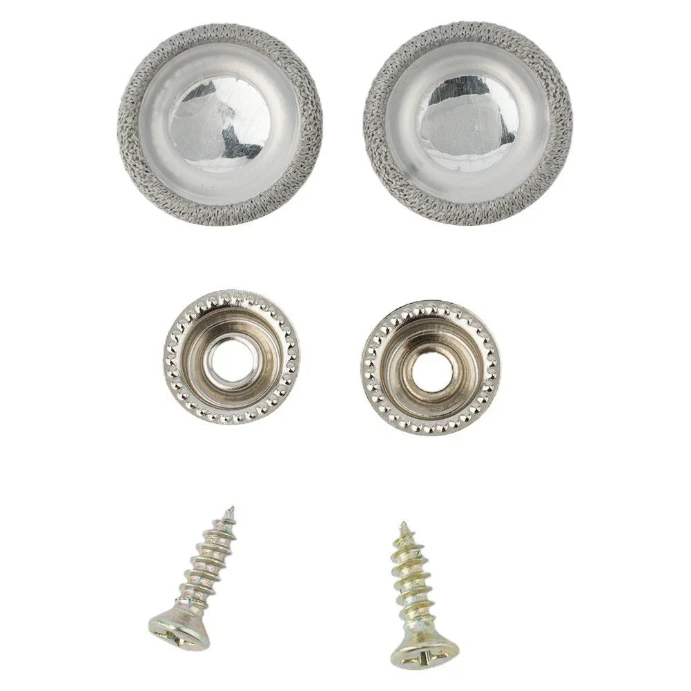 2 x Ceiling Car Roof Buckle Gray Push Pins